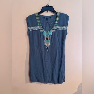 French Connection Beaded Sleeveless Dress Sz 6